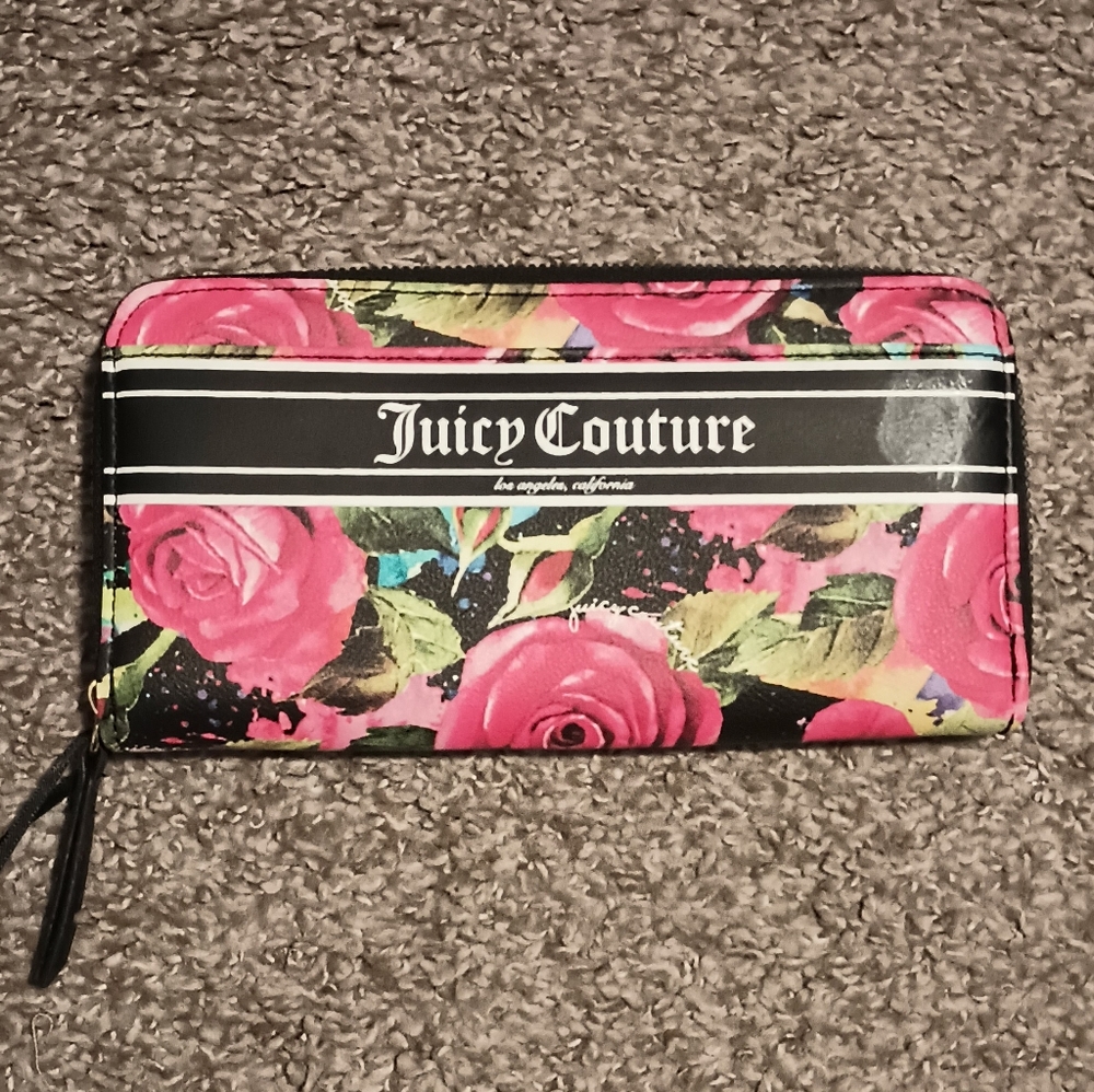 Juicy Couture Pink Floral Wallet